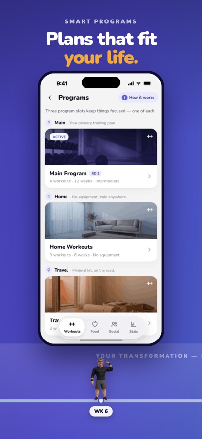 Pocket Fit programs for the gym, home, and travel